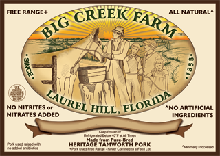 Big Creek Blank Product Label