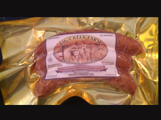 Big Creek Farm Persmimmon Wood Smoked Pork Andouille Sausage